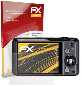 atFoliX 3x Screen Protection Film for Casio Exilim EX-ZR10 matt&shockproof - Picture 1 of 9
