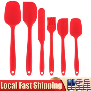 6Pack Silicone Kitchen Utensil Set,Non-Stick,Heat-Resistant for Baking & Cooking - Picture 1 of 11