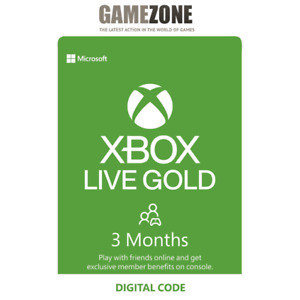 3 Month Xbox Live Gold Membership - Xbox Series X|S, Xbox One, and Xbox 360