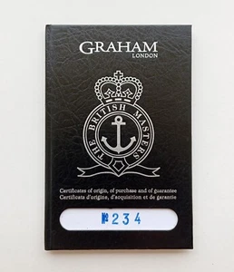 GRAHAM Guarantee Warranty (Unwritten) CHRONOFIGHTER Oversize Diver 2OVDIVAZ - Picture 1 of 3