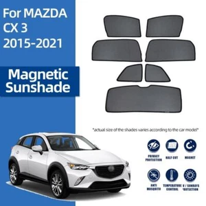 Window Sun Shade Visor Magnetic Reversible Shield Curtain For Mazda CX-3 2014-22 - Picture 1 of 15