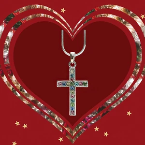 Colorful Cross Necklace - Picture 1 of 22