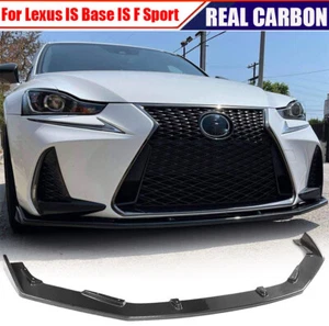For Lexus IS300 IS350 IS500 IS Base F Sport 17+ Front Bumper Lip Spoiler CARBON - Picture 1 of 15