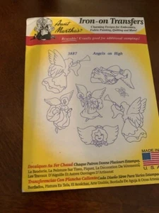 Angels on High 3887 Aunt Martha Transfer Pattern New - Picture 1 of 1