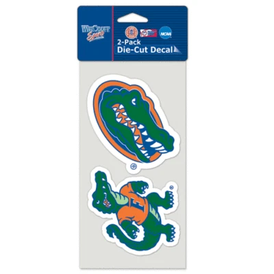 UNIVERSITY OF FLORIDA GATORS DECAL 2 PACK DIE SET NEW - Image 1 of 4