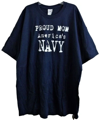 Proud MOM America's Navy T-Shirt Adult 2XL XX-Large United States Navy USN - Image 1 of 4
