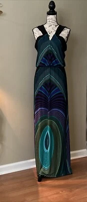 Tiana B Maxi Dress Size Medium Colorful Long Stretch Sleeveless Made in USA 8 - Image 1 of 4