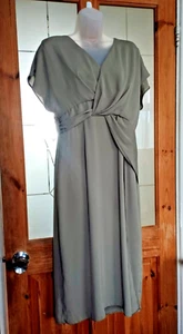 Asos Design Sage Green Dress Size 12 - Picture 1 of 9