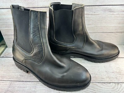 Botas Chelsea All Saints Melos al Tobillo para Hombres Talla 12 Cuero Negro Elastizado MZ002Z Foto 1 de 4