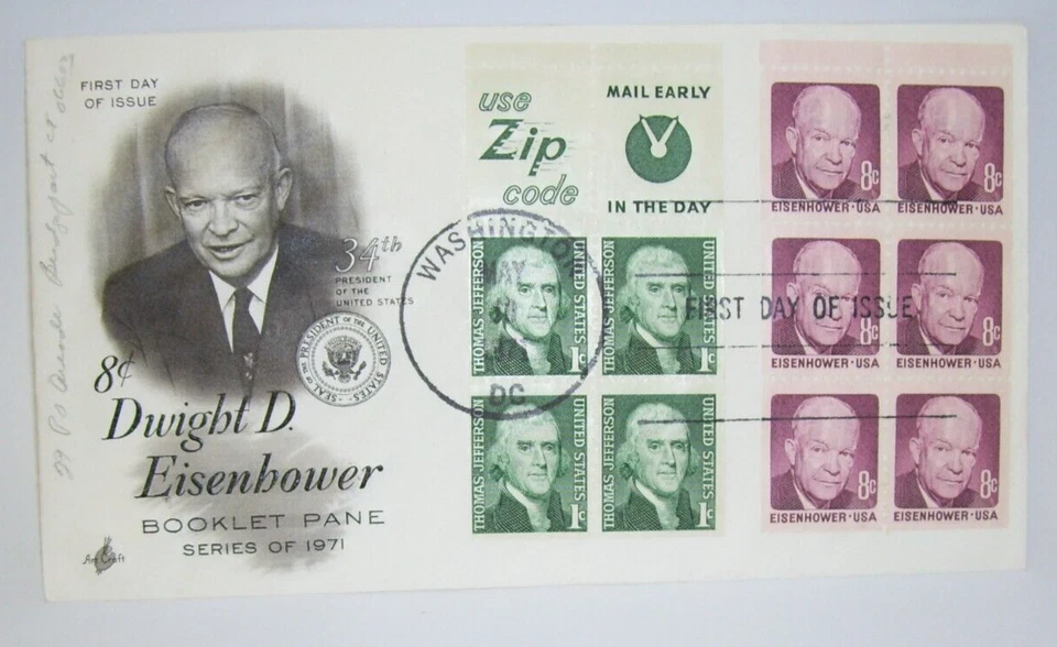 19721 First Day of Issue Dwight D. Eisenhower 34th President Washington DC - Image 1 of 1