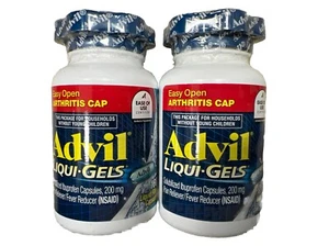 LOT OF 2 Advil Liqui Gels Arthritis Solubilized Capsules 200mg Pain 160 12/2025 - Picture 1 of 1