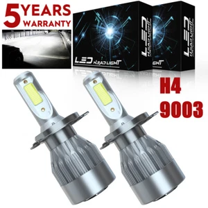 2pc H4 LED Headlight Bulb C6 For Honda VTX 1300 C R RETRO VTX 1800 C R S N RETRO - Picture 1 of 12