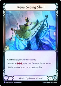 FAB COLD FOIL Aqua Seeing Shell - Tarjeta Part the Mistveil # 067 - Imagen 1 de 1