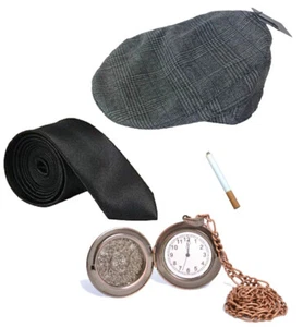 Men's 1920s Gangster Peaky Blinders Mafia Gangsta Hen Stag Fancy Dress Costume - Picture 1 of 4