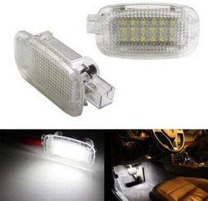 2x White 18 SMD LED Courtesy Door Trunk Lights For Mercedes W204 W212 W207 W221 - Picture 1 of 12