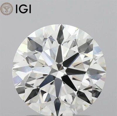 1.40 CARAT Lab Grown CVD Diamond ROUND Cut IGI Certificate G Color VS1 Clarity - Image 1 of 4