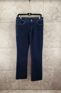 Boot Cut Dark Wash Embellished Embroidered Jeweled Low Rise Jeans Seven7 Size 27 - Picture 1 of 8