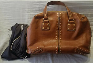 Vintage Michael Kors Large Genuine Leather Satchel in Brown with Dust Bag.