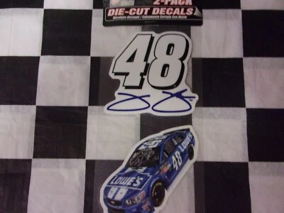 Jimmie Johnson #48 Lowe's 2 PACK CALCOMANÍAS CORTE PERFECTO WINCRAFT 4X4 calcomanías Foto 1 de 4