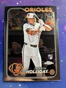 2024 Topps Chrome Jackson Holliday Rookie RC Base Baltimore Orioles #88 - Bild 1 von 2