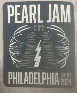 PEARL JAM 7. SEPTEMBER 2024 PHILADELPHIA KONZERT AUFKLEBER LIBERTY BELL - Bild 1 von 1