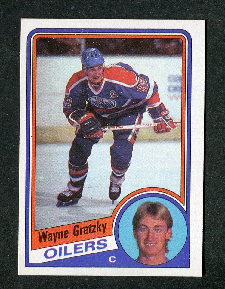 Tarjeta de hockey Wayne Gretzky Edmonton Oilers Team Captain NHL 1984-85 Topps #51 Foto 1 de 1