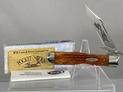 2013 CASE 6111 1/2L SS Harvest Orange Jig Bone Cheetah IN OMP - Image 1 of 4