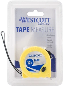 Westcott 15651-030 12' Tape Measure Yellow - Picture 1 of 3