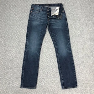 Lucky Brand Jeans Herren 30x30 blau 1 Authentic Skinny Button Fly Stretch Denim - Bild 1 von 15