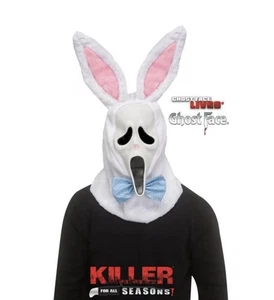 Adult Fun World Easter Unlimited Scream Ghost Face Lives Bunny Costume Mask - Picture 1 of 2