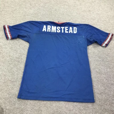 Vintage Champion Football Jersey Mens Medium 40 Blue Mesh Armstead Nameplate 90s - Image 1 of 4