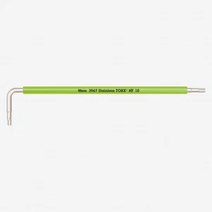 Wera 022682 Multicolor Torx HF Stainless L-key, T10 x 112mm (Bright Green) - Picture 1 of 1