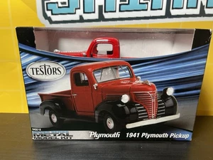 TESTORS Silver Series 1941 Plymouth Pickup Truck Metal Model Kit #640018 NEW - Picture 1 of 5