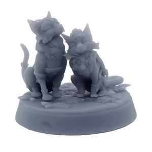 Siamese Cat Companion 32mm Paintable Animal Explorer Miniature Tabletop Diorama - Picture 1 of 3