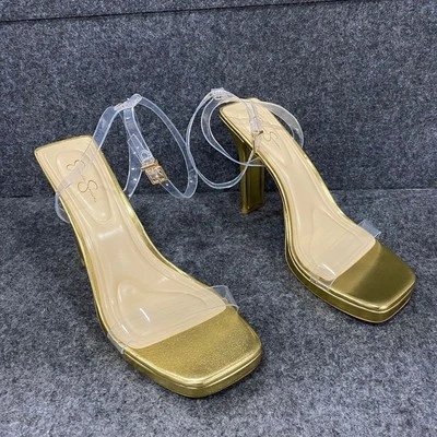 JESSICA SIMPSON Adonia 高跟鞋女式 12M 码透明 — 第 1/4 张图片