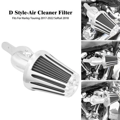 Cone Chrome Air Filter Gray Intake For Harley 2018-2025 Softail Breakout Fat Boy - Image 1 of 4