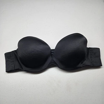 Sujetador Cacique para mujer 42B camiseta negra con aros ligeramente forrado sin tirantes multivía Foto 1 de 4