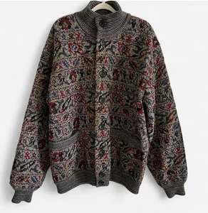 Missoni Designer Rare Italian Vintage 80s Reversible Jacket Men’s Size 50/XL - Picture 1 of 7