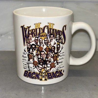 Vtg 1988 LA Lakers 87/88 World Champs Coffee Mug Back To Back Magic See Photos - Image 1 of 4