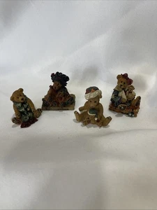 Boyd’s Bears Mini Figurines Lot Of 4  - Picture 1 of 20