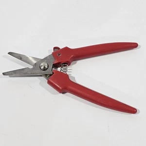 Clauss No. 3412 7.5" Red Wire Notch Cutter Used Good Condition - Picture 1 of 3