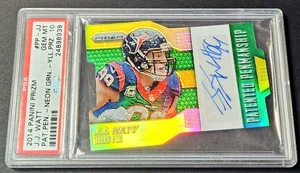 2014 Prizm Neon Green /50 Auto Patented Penmanship JJ Watt #PP-JJ Texans PSA 10 - Picture 1 of 2