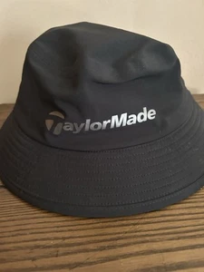 Cappello a secchiello Taylor Made Storm Twill nero grande berretto da golf - Foto 1 di 9