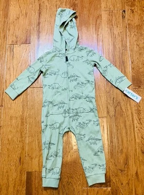 Carter’s Baby Dinosaurs 18 Months One-Piece Zip Up “Thermal Outfit - Image 1 of 4
