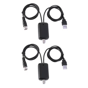 2pcs Replacement HDTV Antenna Amplifier Signal Booster TV High Gain Indoor - Picture 1 of 14