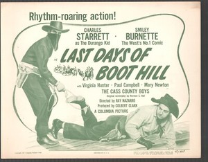 Last Days Of Boot Hill 11"x14" Lobby Cards #1-8 Charles Starrett Smiley Burnette