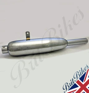 EXHAUST SILENCER FOR TRIUMPH 6T, T110, T120 PRE UNIT DUPLEX 1960-62 LEFT 70-4118 - Imagen 1 de 3