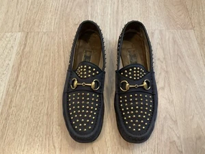 Gucci Halbschuhe 1953 Kollektion Nieten Pferdebit Herren Größe US8 - Bild 1 von 12