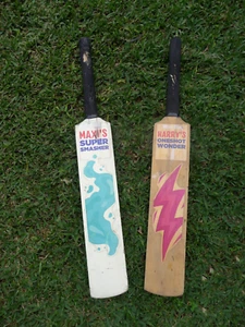 Weet Bix Mini Cricket Bats x 2 Cricket Advertising - Each bat 64 cm in length - Picture 1 of 10