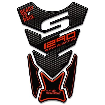 RESINBIKE Adesivi Resinati 3d moto compatibili KTM 1290 Super Adventure S Paraserbatoio